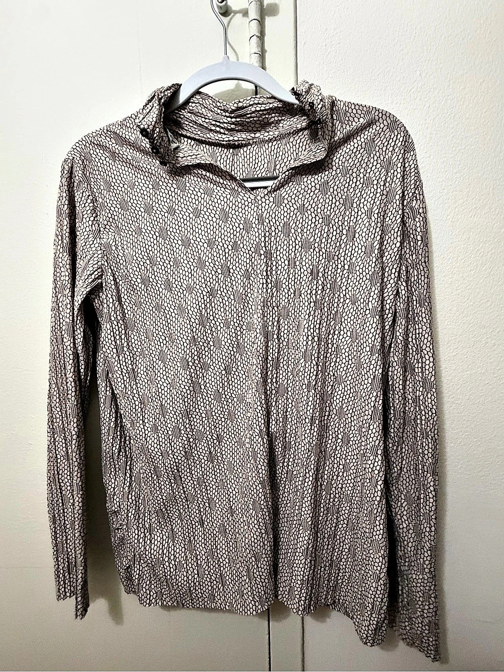 Zara Print Blouse in Pink & Black Size Small Like New